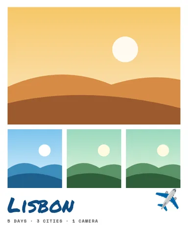 The Travel collage template
